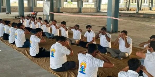 International Yoga Day at Praneetha EcoCables