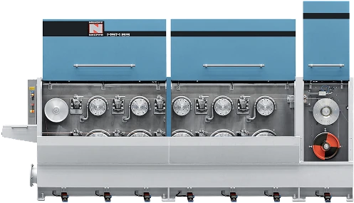 Niehoff rod breakdown wire drawing machine